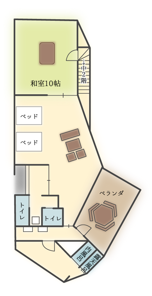 峠の桜茶屋間取り図